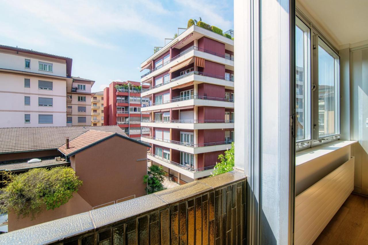 Palace Apartment By Quokka 360 - 2 Minutes From Lugano Lido Екстериор снимка